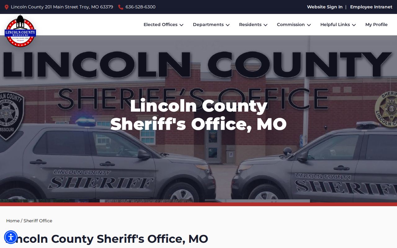 Lincoln County criminal records at the Sheriff Office website
