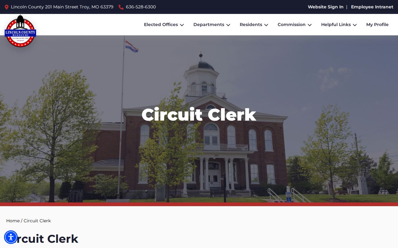 Lincoln County criminal court records at the Circuit Clerk page